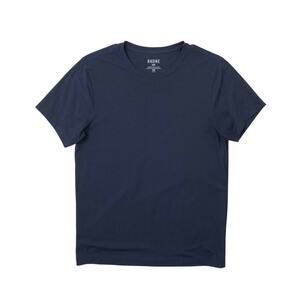 Rhone Shirt Mens M Medium Navy Pima Cotton Blend Crew Short Sleeve Breathable